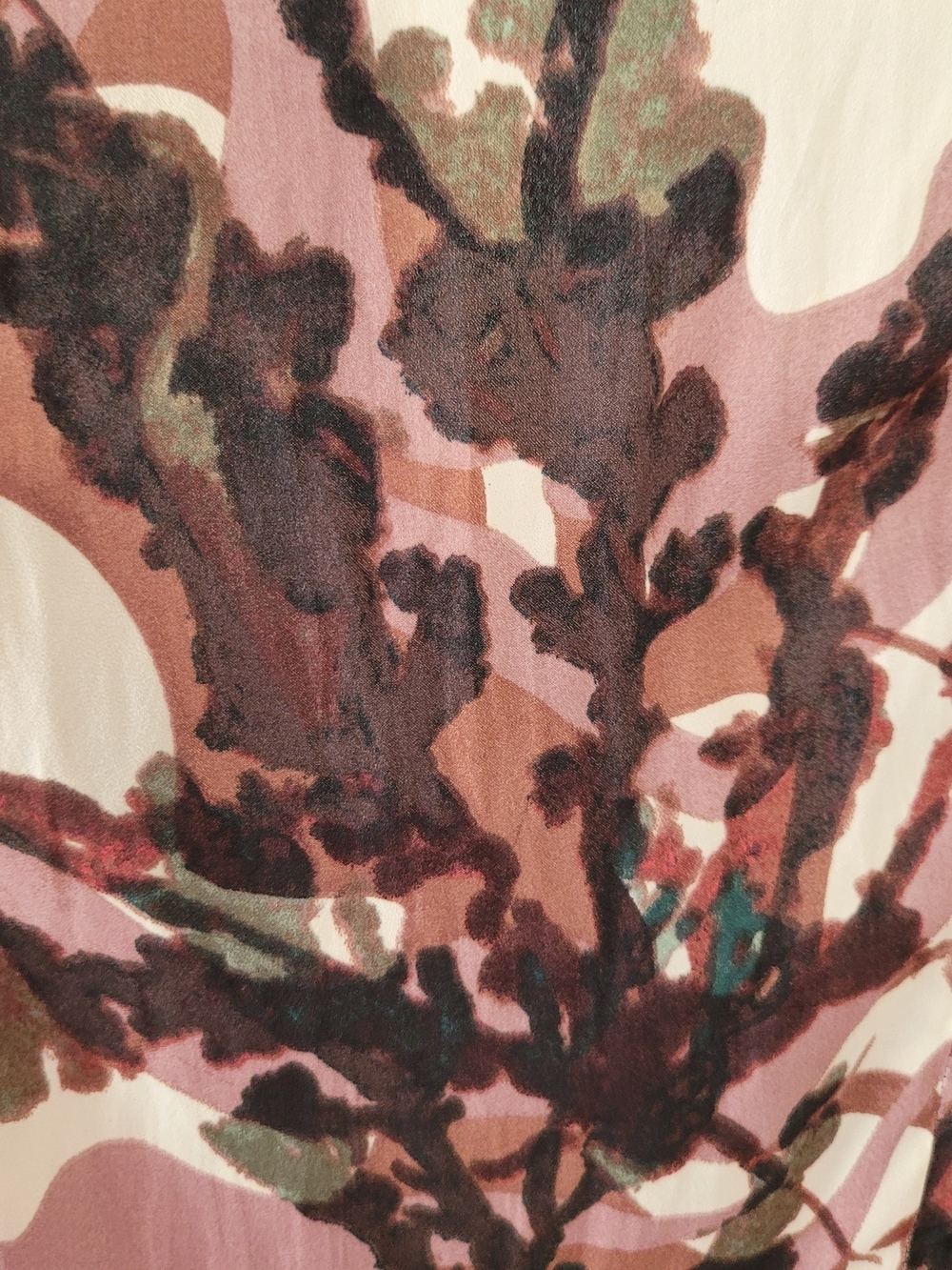 Grade & Gather Twist-Front Floral Maxi Dress in Blush and Olive Size S - Picture 15 of 16